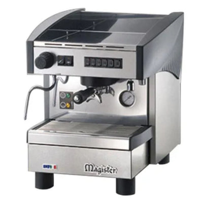 MAGISTER STILO ES60 | Cafetera Italiana | para Cafe Expresso | Automática | 4 Lts | 50 Tazas | Acero Inoxidable | Cafe Gourmet Prepara Bebidas Cremosas Cafe Cafeteria Uso Comercial Hotel Habitación