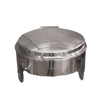 CHAFER MIGSA 321 | Chafer Redondo 6 Litros | Acero Inoxidable | Estofados Guisos Calientes| Alimentos Calientes Guisos Taquería Buffet Alcoholeros Bowl Tradicional