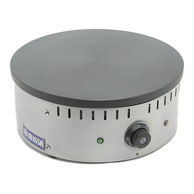 Crepera Migsa CM-003, crepera sencilla teflon, en acero inoxidable.