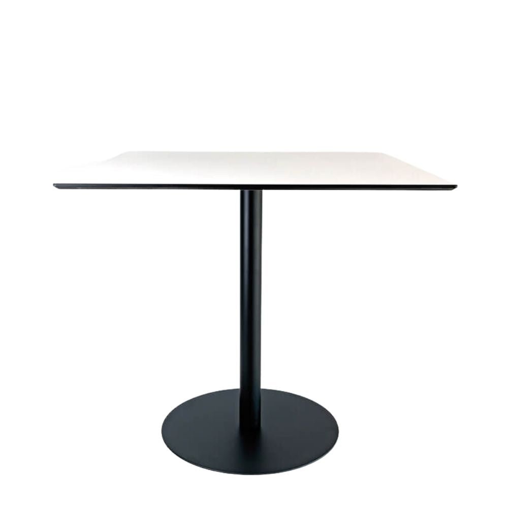Base baja circular LABENZE D54/H73 para mesa con columna redonda de aluminio y acero galvanizado