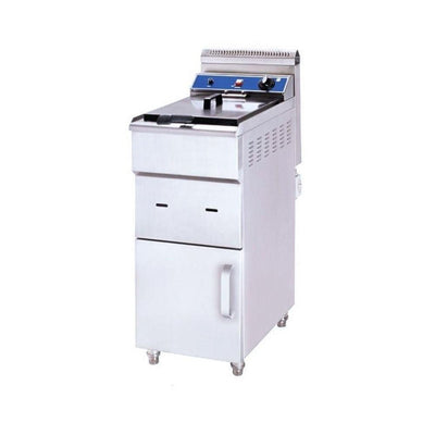 Freidora Migsa HGF-181C, en acero inoxidable.