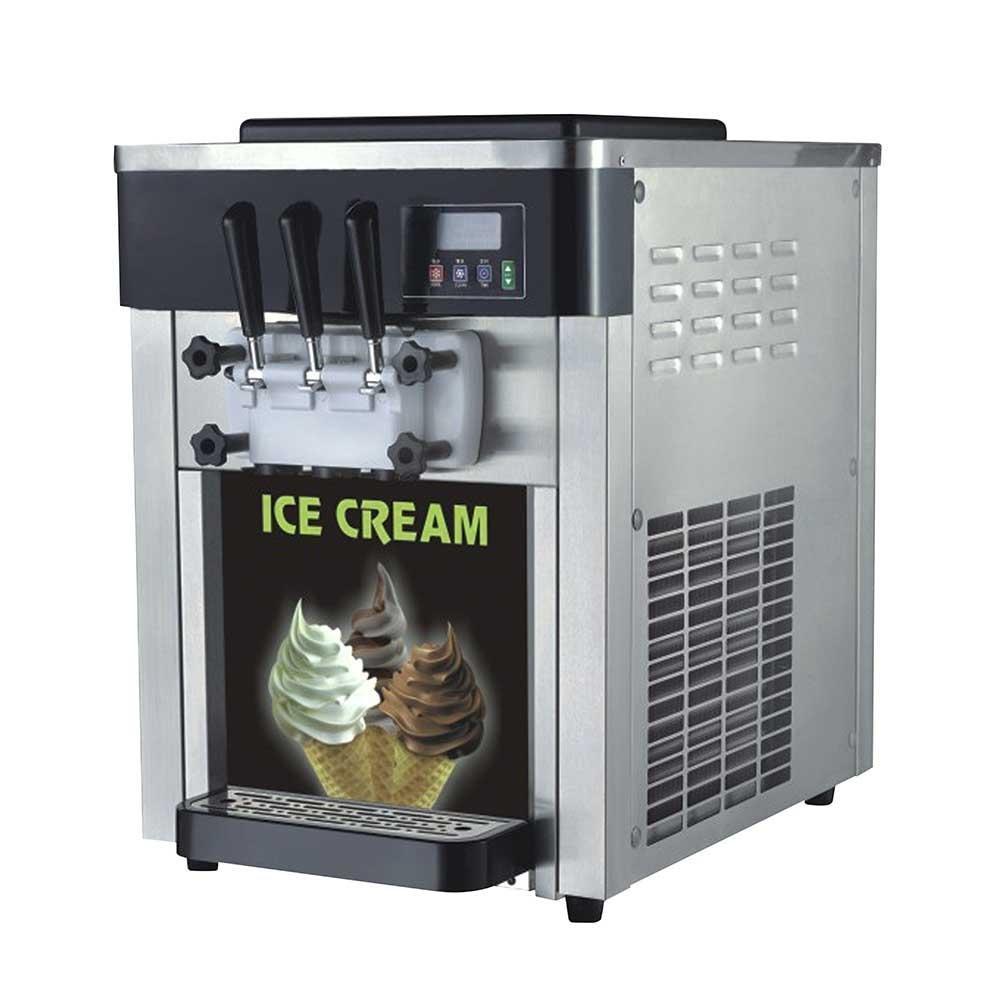 Máquina de Helado Migsa BQL-818BT, 2 depositos de 6.75 litros, en acero inoxidable.