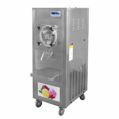 Máquina de Helado Migsa BQY-N30, 30 litros por hora, en acero inoxidable.