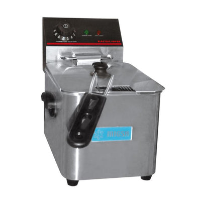 Freidora Migsa CKEF1LTS4, freidora 1 tina 1 canastilla, en acero inoxidable.