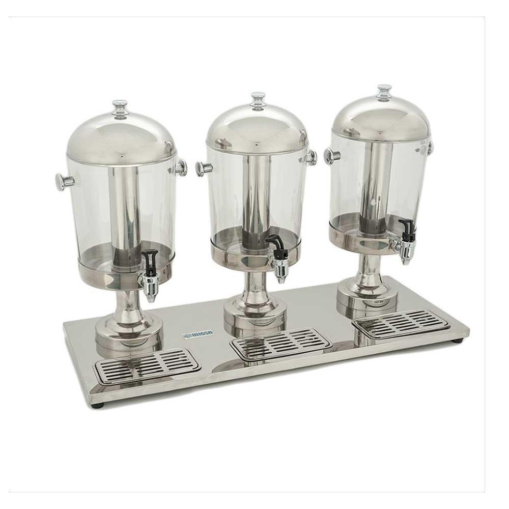 Despachador de Jugos Migsa ZCF303B, acero inoxidable y acrílico.
