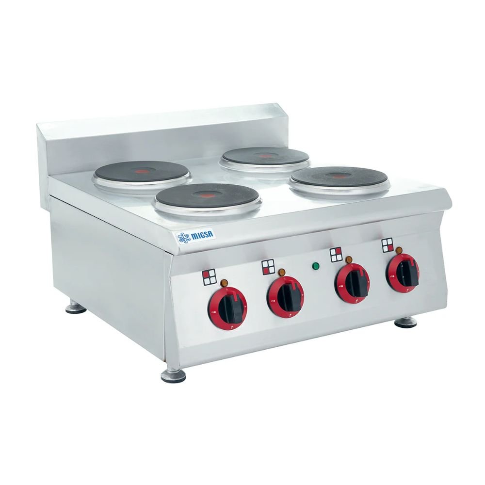 Parrilla Migsa BN600-E603, en acero inoxidable.