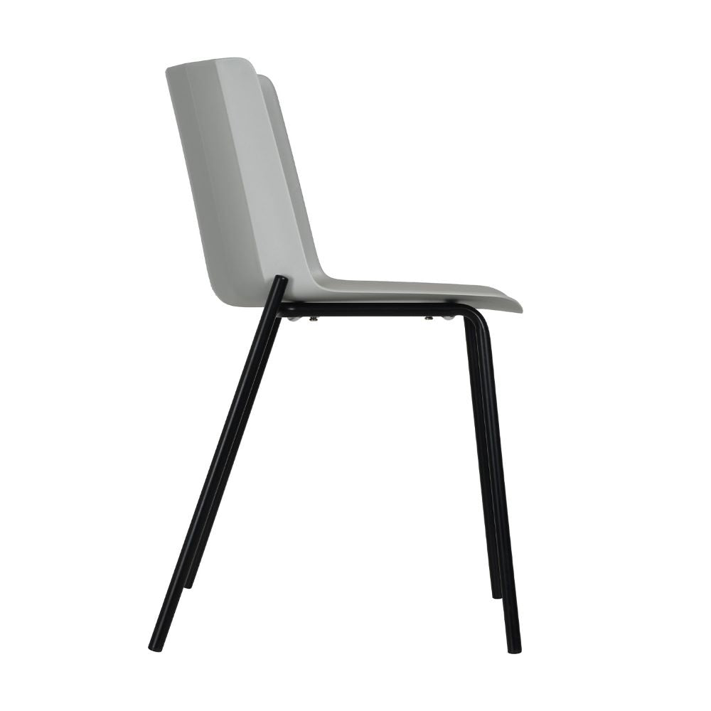 Silla Kingstrong Colombo 821 con asiento de polipropileno y base metálica de cuatro puntas