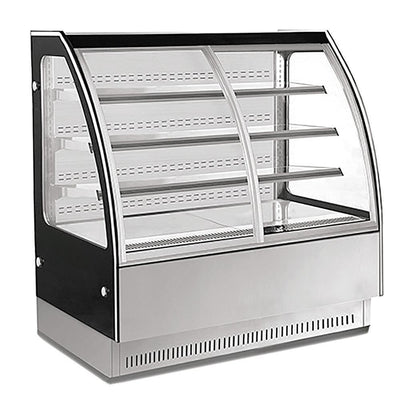 Vitrina Migsa GN-1500Y3, 150 cm, en acero inoxidable.