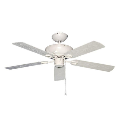 Ventilador decorativo de techo Masterfan Habana 52 de 5 aspas de ABS para exterior en blanco o chocolate