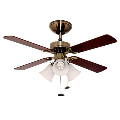 Ventilador decorativo de techo Masterfan Oporto 42 de 4 aspas de MDF reversibles con estructura satinada