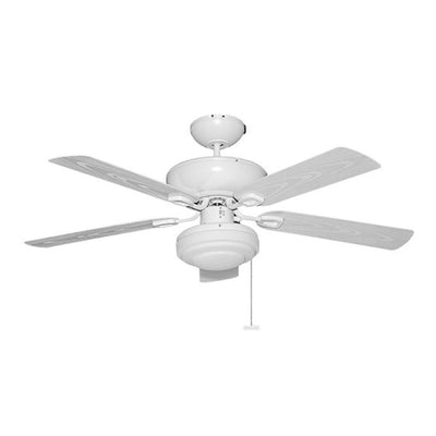 Ventilador decorativo de techo Masterfan Janeiro 52 de 5 aspas de ABS para exterior en blanco o chocolate