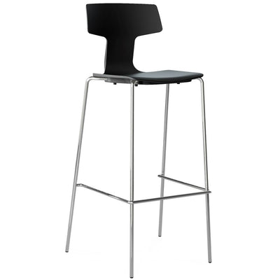 Banco bajo Colos Split 3B con casco de polipropileno y base de acero tubular cromado