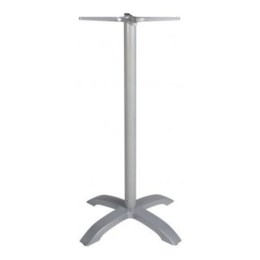 Base alta RESOL ALTA para mesa con pie central en tubo de aluminio y reguladores
