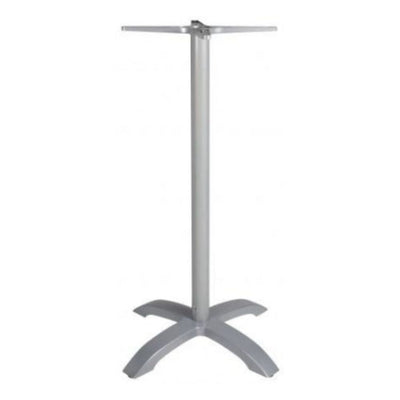 Base alta RESOL ALTA para mesa con pie central en tubo de aluminio y reguladores