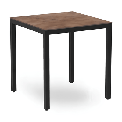 Mesa cuadrada RESOL BARCINO COMPACT 70x70 con estructura de aluminio y tablero fenólico