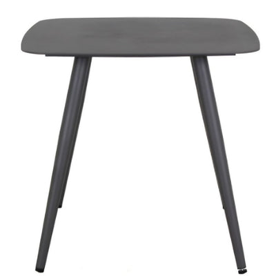 Mesa cuadrada Nogal Beat Dining Ibiza color gris con estructura de aluminio para exterior