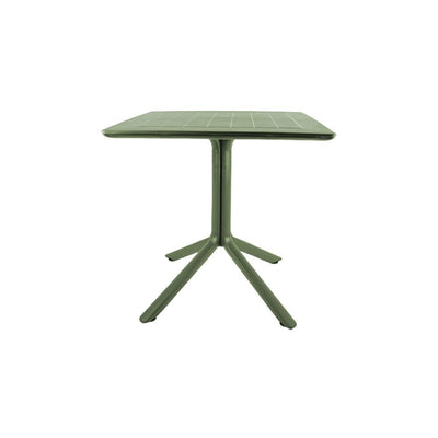 Mesa cuadrada OFFIHO Venice OHM-7155 en polipropileno con base de cuatro puntas, varios colores.