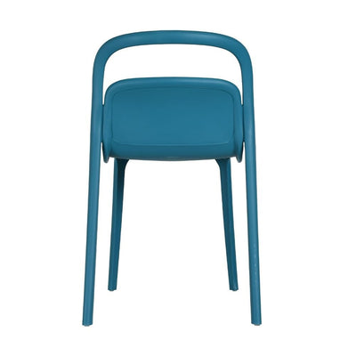 Silla comercial Kingstrong Asti VAR de polipropileno ergonómica con cuatro patas para exterior