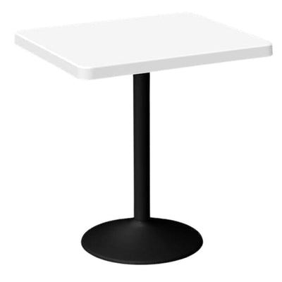 Mesa cuadrada para cafetería Offiho Oulu OHM-7167-DT con pedestal de acero y cubierta de polipropileno