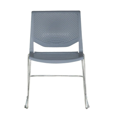 Silla comercial ALBAR A-630 con estructura de cold roll y respaldo y asiento de polipropileno
