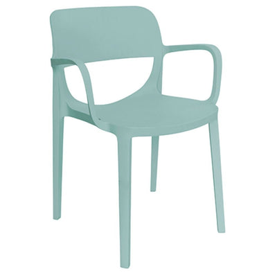 Silla comercial ergonómica Offiho Air OHV-134 en polipropileno de una pieza con descansabrazos