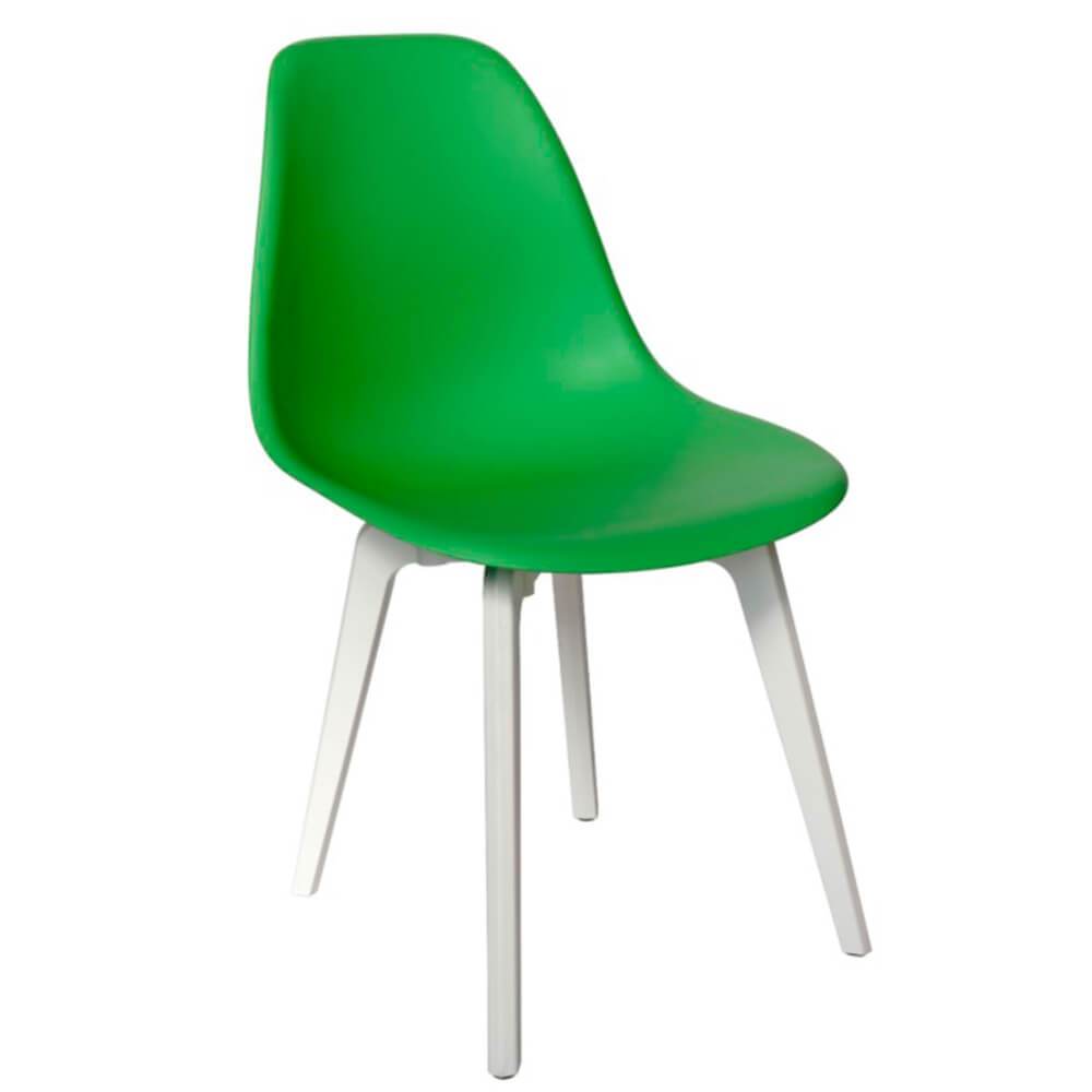 Silla comercial ergonómica Offiho OHV-124 de polipropileno con base de cuatro puntas en varios colores