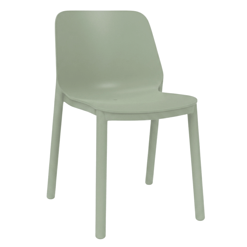 Silla monobloque Resol One de polipropileno y fibra de vidrio con protección UV en varios colores