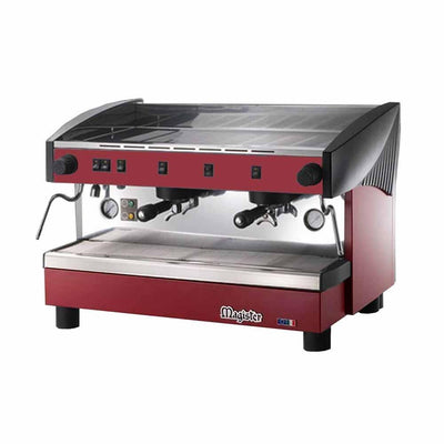 CAFETERA ITALIANA MAGISTER STILO MS100 | Cafetera Italiana Semiautomática 11 Lts | Erogación Continua Dos Grupos | Café Expresso | Logra Café con Sabor Delicioso Restaurante Bistró Servicio Catering Banquetes Cafeterías Buffet Hoteles