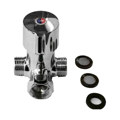 Migsa AT-601A Válvula Reguladora Agua Bronce-Grifería-Migsa-Migsa AT-601A Válvula Reguladora Agua Bronce Valvula Reguladora Pedal Agua Caliente Fria Baño Laboratorio Hospital Consultorio Mezclar Agua Fria Caliente-KitchenMax Store