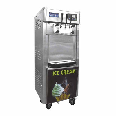 Migsa BQL-825E Máquina de Helado Suave Piso 2 Depósitos 4.5 Lt 3 Sabores Panel Digital Acero Inoxidable, para Nieve, Yogurt, Helado, Soft cream-Máquinas de Helado-MIGSA-Migsa BQL-825E Máquina de Helado Suave Piso 2 Depósitos 4.5 Lt 3 Sabores Panel Digital Acero Inoxidable, para Nieve, Yogurt, Helado, Soft cream Helados Cono Canasta Postre Helado Nieve Fabrica de Helado Dolphy Nieveria Napolitano Fresa Chocolate-KitchenMax Store