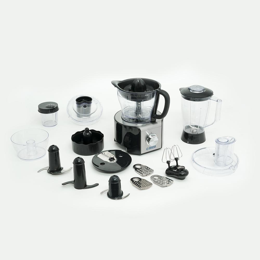 Migsa Bl-139 Multiprocesador De Alimentos Con Accesorios-Extractores Alimentos / Exprimidores-Migsa-Migsa Bl-139 Multiprocesador De Alimentos Con Accesorios rocesador Alimentos Vegetales Carnes Galletas Multiusos Rallar Cortar Batir Moler Amasar Exprimidor de Cítricos Extractor De Jugos Picar Rallar Rebanar Cubear Desmenuzar Amasar Pure Salsas Mezclas-KitchenMax Store