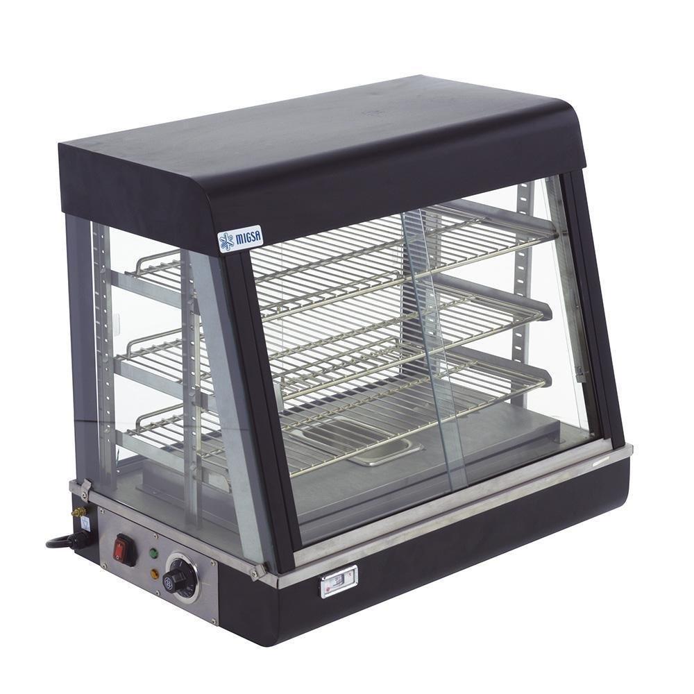 Migsa Bn-600R Vitrina Caliente Sobre Mostrador. 60 cm - 110 V-Vitrinas Calientes-Migsa-Migsa Bn-600R Vitrina Caliente Sobre Mostrador. 60 cm - 110 V. Vitrina Repostera Exhibicion Chocolates Pasteles Postres Exhibidor Comercial Expositor Alimentos Mostrador-KitchenMax Store