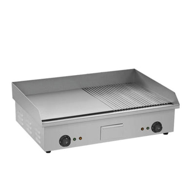 Migsa Bn-822B Plancha Frente 74 cm Electrico Acero Inoxidable Gris-Planchas-Migsa-Migsa Bn-822B Plancha Frente 74 cm Electrico Acero Inoxidable Gris Cocina Restaurante Hotel Hogar Industriales Negocio Food Truck Fonda Tacos Dorados Tortas Sandwiches Paninis Tortillas Hot Dogs Tacos Barbacoa Teriyaki Teppanyaki -KitchenMax Store