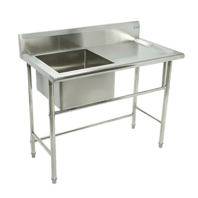 Migsa Bn-S09 Fregadero Sencillo Acero Inoxidable 1 Tarja. 110 cm.-Fregaderos-Migsa-Migsa Bn-S09 Fregadero Sencillo Acero Inoxidable 1 Tarja. 110 cm Fregadero Tarja Loza Restaurante Cocina Bar Hotel Lavatrastes Lavaloza Mobiliario Escurreplatos Lavar -KitchenMax Store