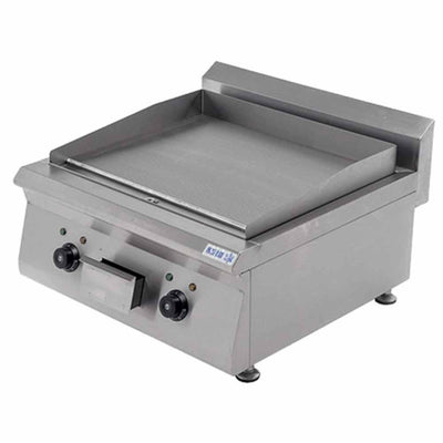Migsa Bn600-E602 Plancha Frente 60 cm Electrico 2 Controles Acero Inoxidable Gris-Planchas-Migsa-Migsa Bn600-E602 Plancha Frente 60 cm Electrico 2 Controles Acero Inoxidable Gris Cocina Industrial Restaurante Taquería Food Truck Pollo Carne Asar Hamburguesas Tacos Lonches Grill Fonda Teriyaki Teppanyaki -KitchenMax Store