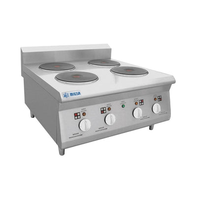 Migsa Bn600-E603 Parrilla Eléctrica 4 Platos Calientes Acero Inoxidable 220 V-Estufas-Migsa-Migsa Bn600-E603 Parrilla Eléctrica 4 Platos Calientes Acero Inoxidable 220 V Parrilla Electrica Restaurantes Hoteles Fondas Cocina Alimentos Comida -KitchenMax Store