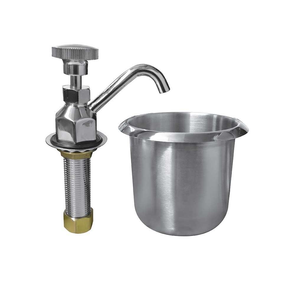 Migsa Bx-002 Llave De Llenado Con Depósito Dipper Well 1/2-Llaves Mezcladoras-Migsa-Migsa Bx-002 Llave De Llenado Con Depósito Dipper Well 1/2 Neverias Lavamanos Fregadero Lavabo Llave Llenado Cucharas lavado Helado -KitchenMax Store