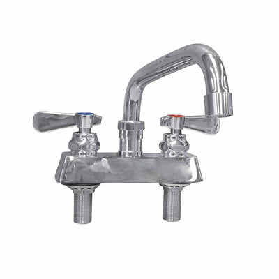 Migsa Bxf-F6 Llave Mezcladora De 4” De Cubierta 2 Indicadores-Llaves Mezcladoras-Migsa-Migsa Bxf-F6 Llave Mezcladora De 4” De Cubierta 2 Indicadores LLave Electrica Cuello Ganso Grifo Sensor Baño Laboratorio Consultorio Hospital Lavamanos Hotel -KitchenMax Store