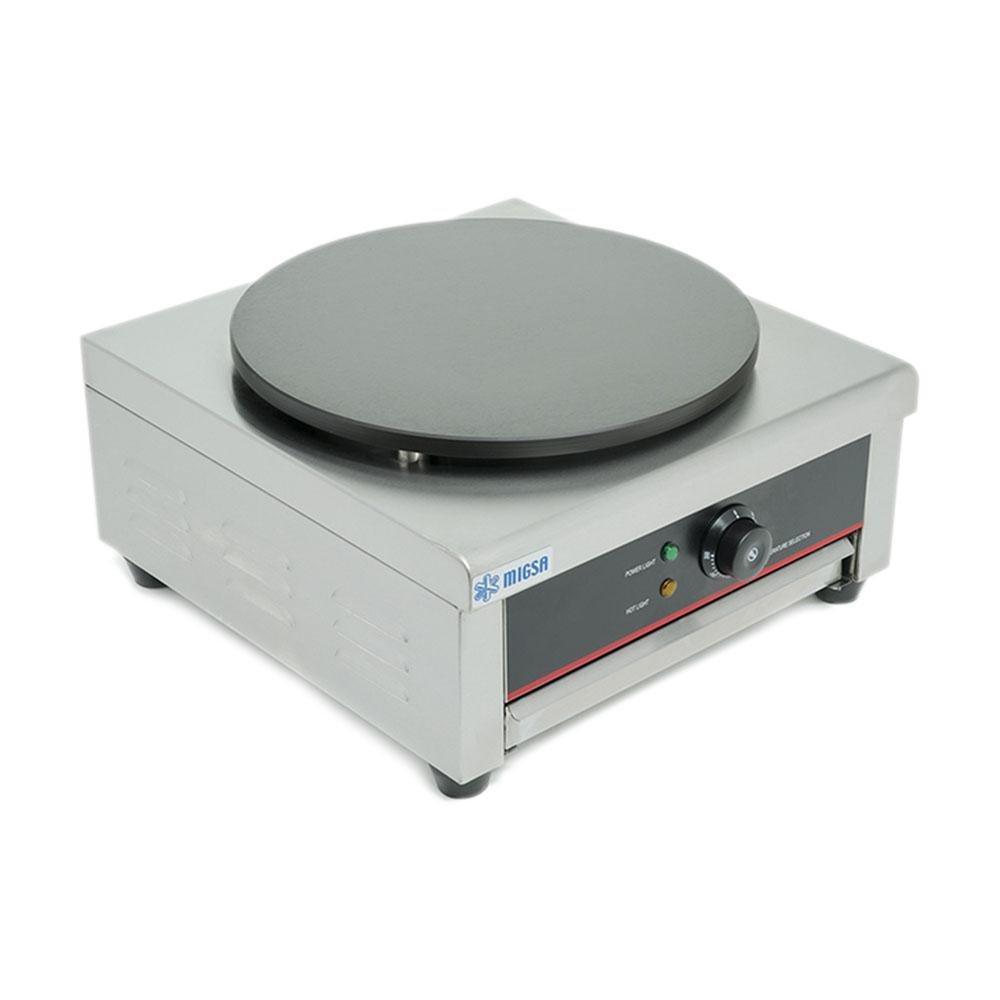 Migsa Em-1 Crepera Sencilla Eléctrica 1 Plato 40 cm. Acero Inoxidable 120 V-Creperas-Migsa-KitchenMax Store