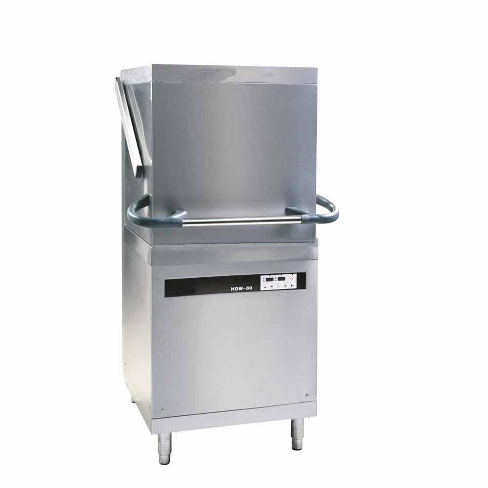 Migsa Hdw-80 Máquina Lavadora Loza Eléctrica De Capota 3 fases 60 Canastillas Acero Inoxidable 220 V-Lavavajillas-Migsa-KitchenMax Store