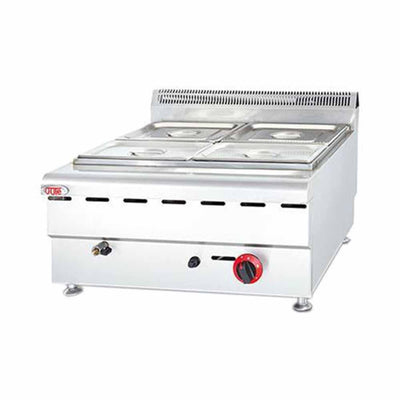 Migsa Hgf-609 Baño Maria Modular 4 Tinas Insertos 2 Quemadores Gas Acero Inoxidable-Baños María-Migsa-KitchenMax Store