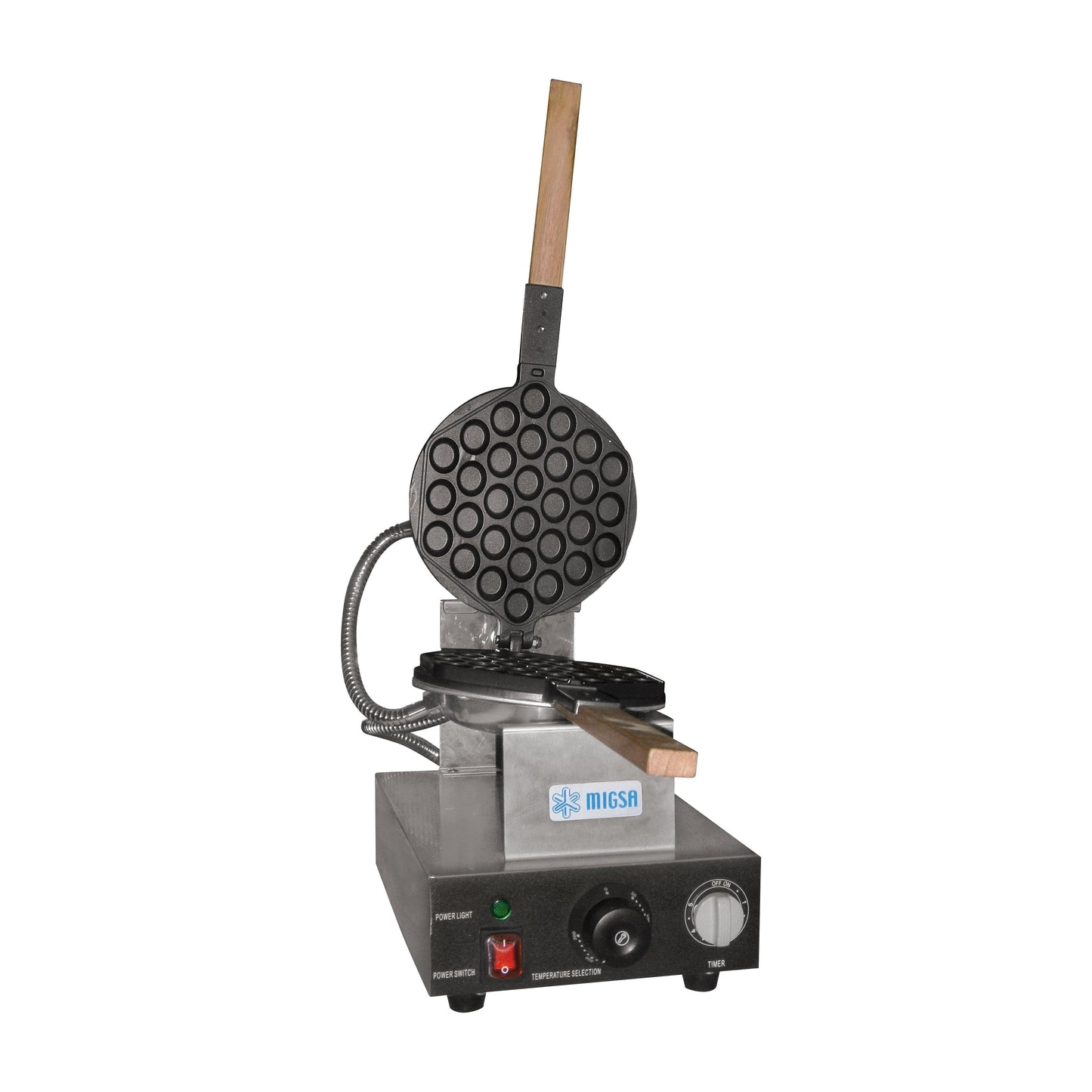 Migsa Hk-Q1 Wafflera De Burbuja Eléctrica Acero Inoxidable Termostato 120 V-Wafleras-Migsa-KitchenMax Store