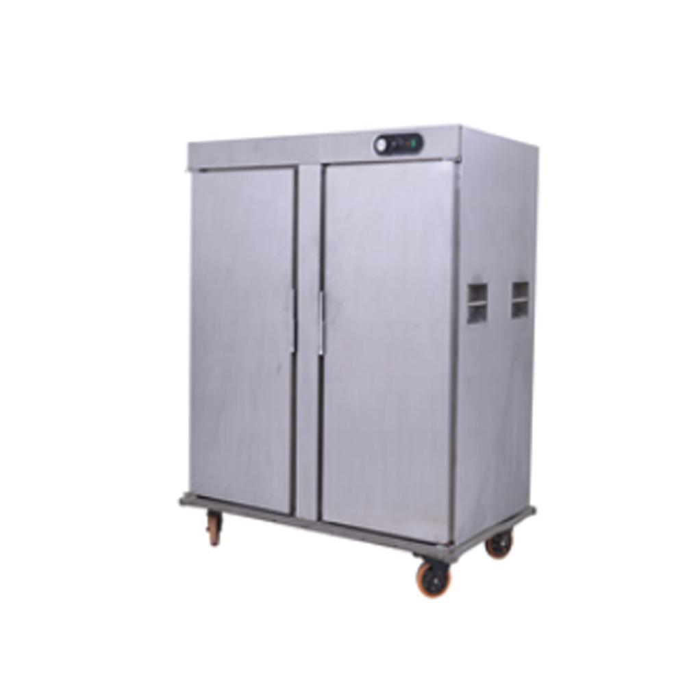 Migsa Hw-22-21 Carro Calentón Alimentos Doble Eléctrico 22 Parrillas Termómetro Acero Inoxidable 220 V-Carros Calentones-Migsa-KitchenMax Store