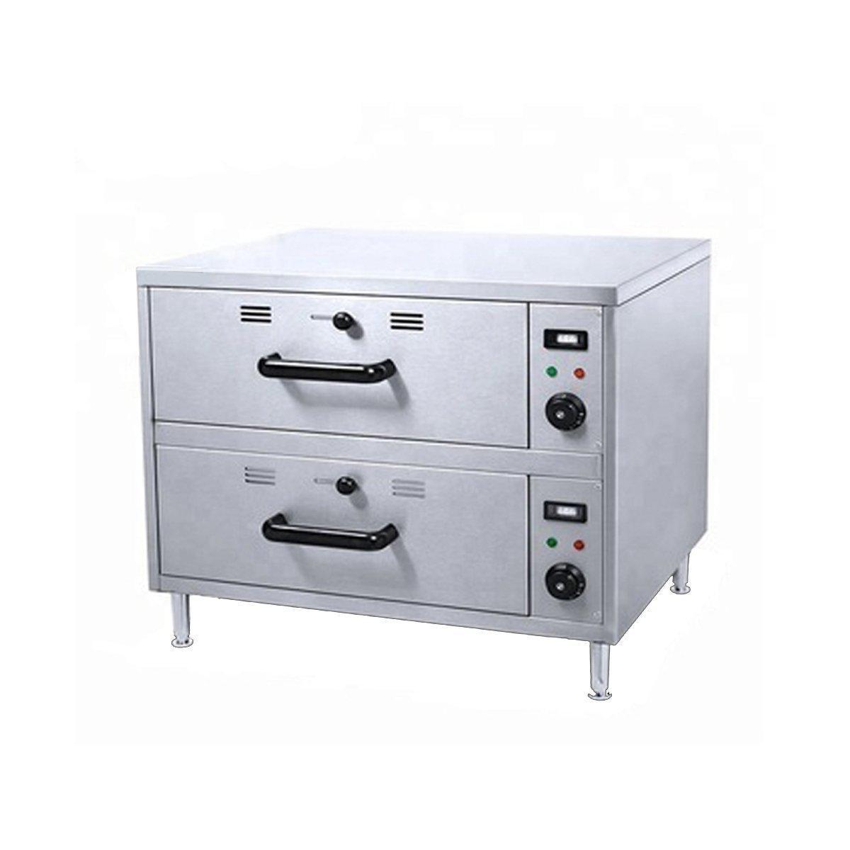 Migsa Hw-82 Calentador De Alimentos 2 Cajones Eléctrico Acero Inoxidable 110 V-Calentadores de comida-Migsa-KitchenMax Store