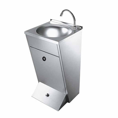 Migsa Le-1 Lavamanos De Pedestal Piso Acero Inoxidable Hospital Bar Restaurant Local-Fregaderos / Tarjas / Lavamanos-Migsa-KitchenMax Store