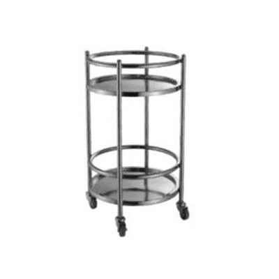 Migsa Qrc-2 Mesa Circular Apoyo Acero Inoxidable 2 Niveles-Mobiliario-Migsa-KitchenMax Store