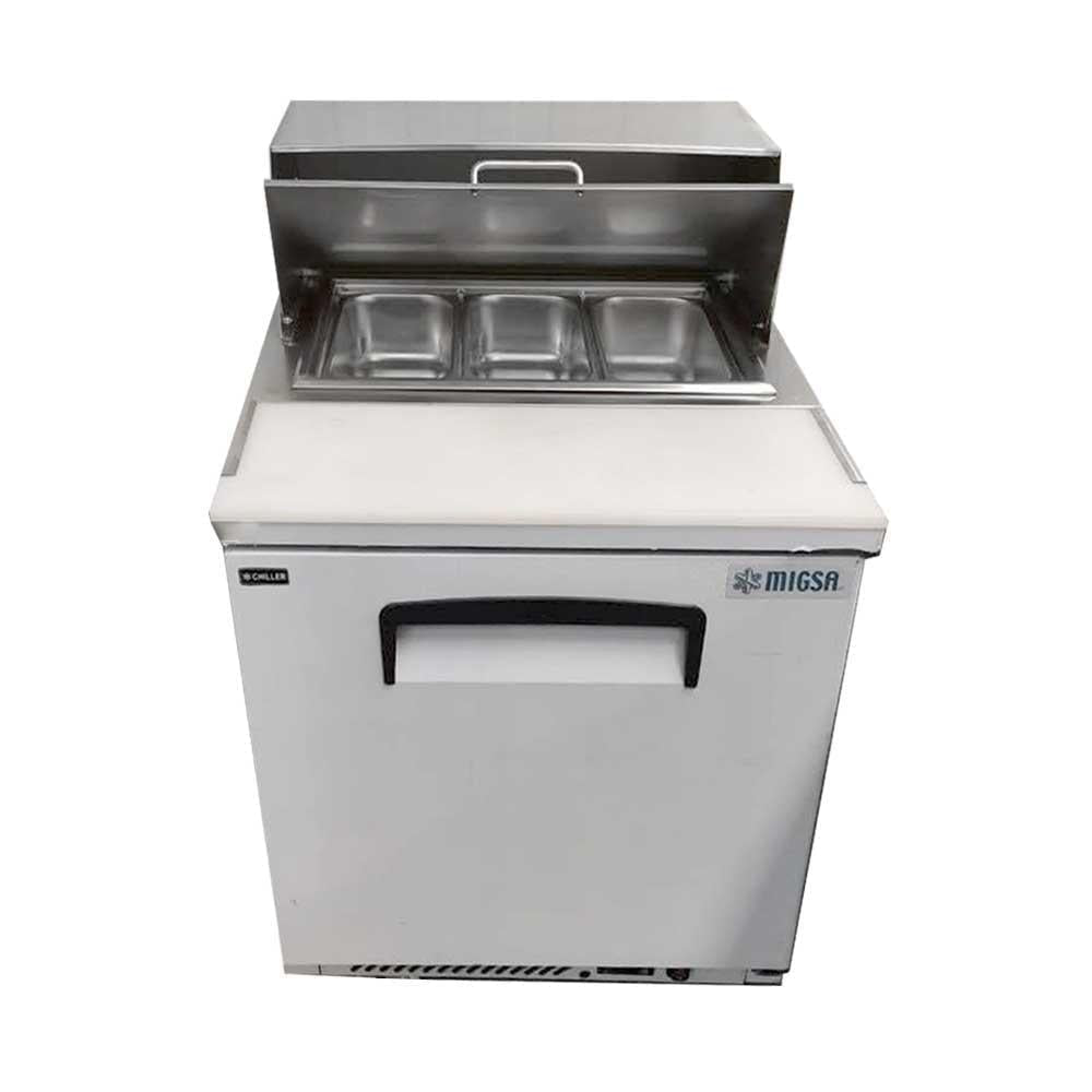Migsa Scl-1 Mesa Fria Ensaladas Tipo Americano. Acero Inoxidable. 1 Puerta. 170 Lts 68 Cm.-Mesa Fría-Migsa-KitchenMax Store