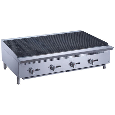 Migsa RFS-48-MG Asador Comercial Frente 122 cm Gas 4 Controles Acero Inoxidable. Ideal para restaurante, cocina, industrial, carne, res, puerco, pollo, hamburguesas, verduras, vegetales, elotes, barbecue, bbq, brochetas, carne asada, autoservicio, etc. Envíos Seguros a Todo México. Cotiza Hoy Mismo.