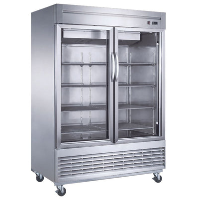 Migsa UR-54C-2G Refrigerador Vertical 2 Puertas Cristal Acero Inoxidable. Ideal para restaurante, cocina, cocina industrial, comedor, comedor industrial, banquetes,refrigerar, congelar, conservar, bebidas, carnes, para cremeria, carniceria, negocio, etc. Envíos seguros a todo México. Cotiza hoy mismo.