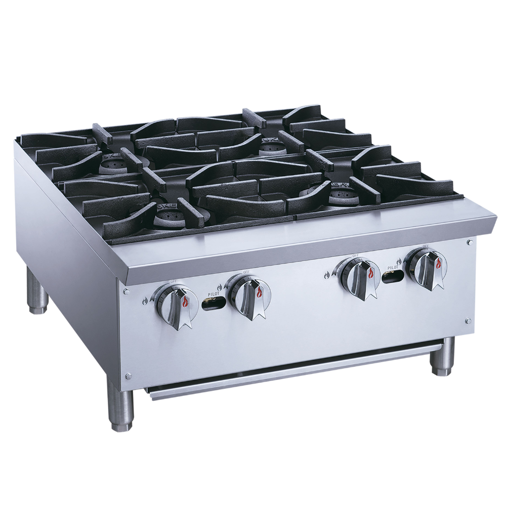 Migsa XRB-4-MG Parrilla Comercial Frente 61 cm 4 Parrillas Gas Acero Inoxidable Gris - Migsa Store